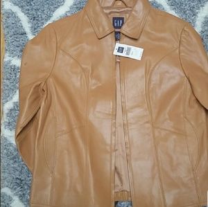 Gap leather coat